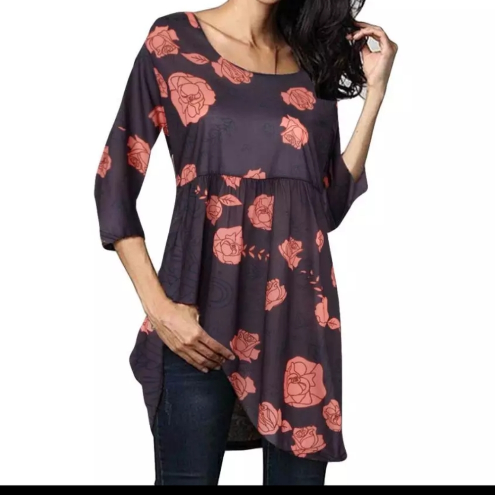 Dress tunics brown